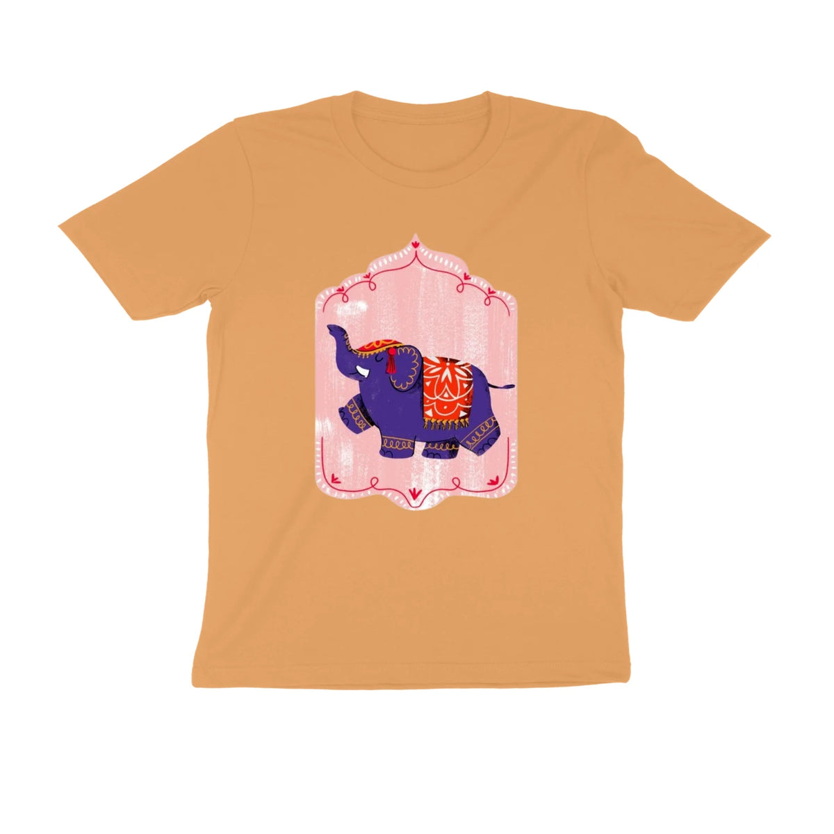 Royal Blue Elephant - Unisex T-shirt - Mustard Yellow