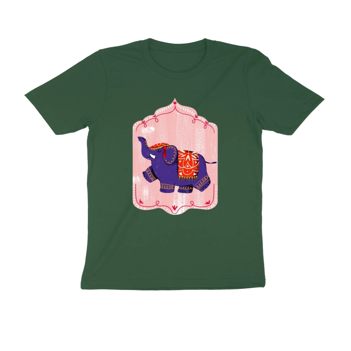 Royal Blue Elephant - Unisex T-shirt - Olive Green