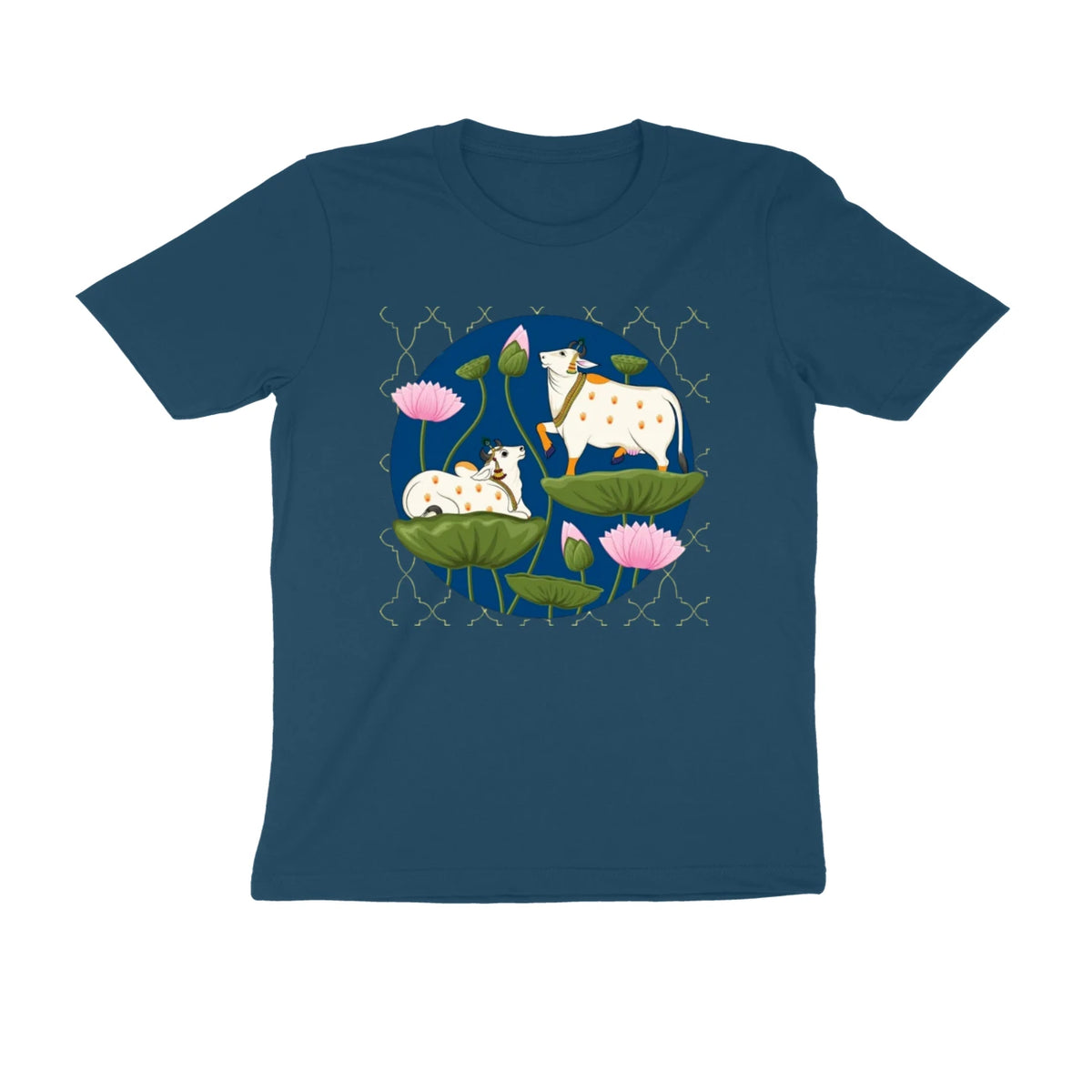 Pichwai Essence - Unisex Tee - Navy Blue