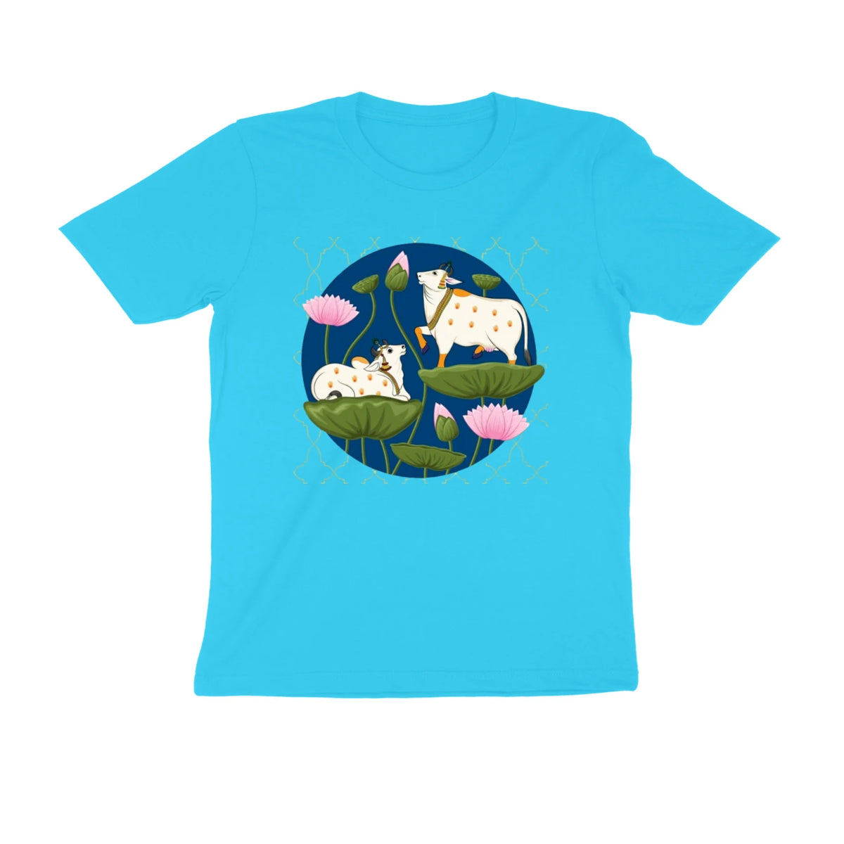 Pichwai Essence - Unisex Tee - Sky Blue