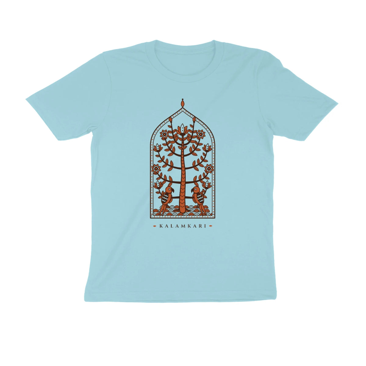 Kalamkari Tree of Life – Unisex T-shirt - Surf Blue