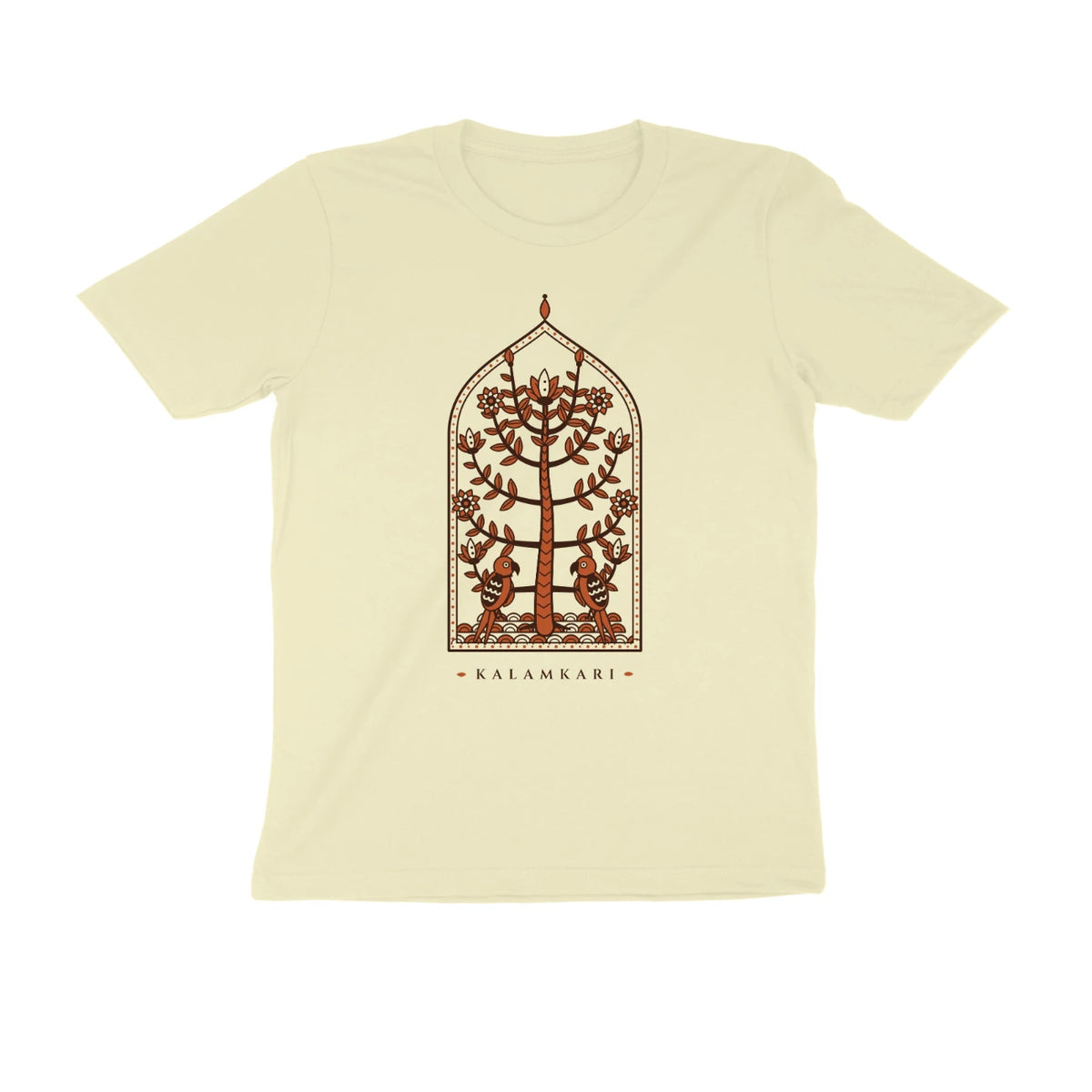 Kalamkari Tree of Life – Unisex T-shirt - Almond