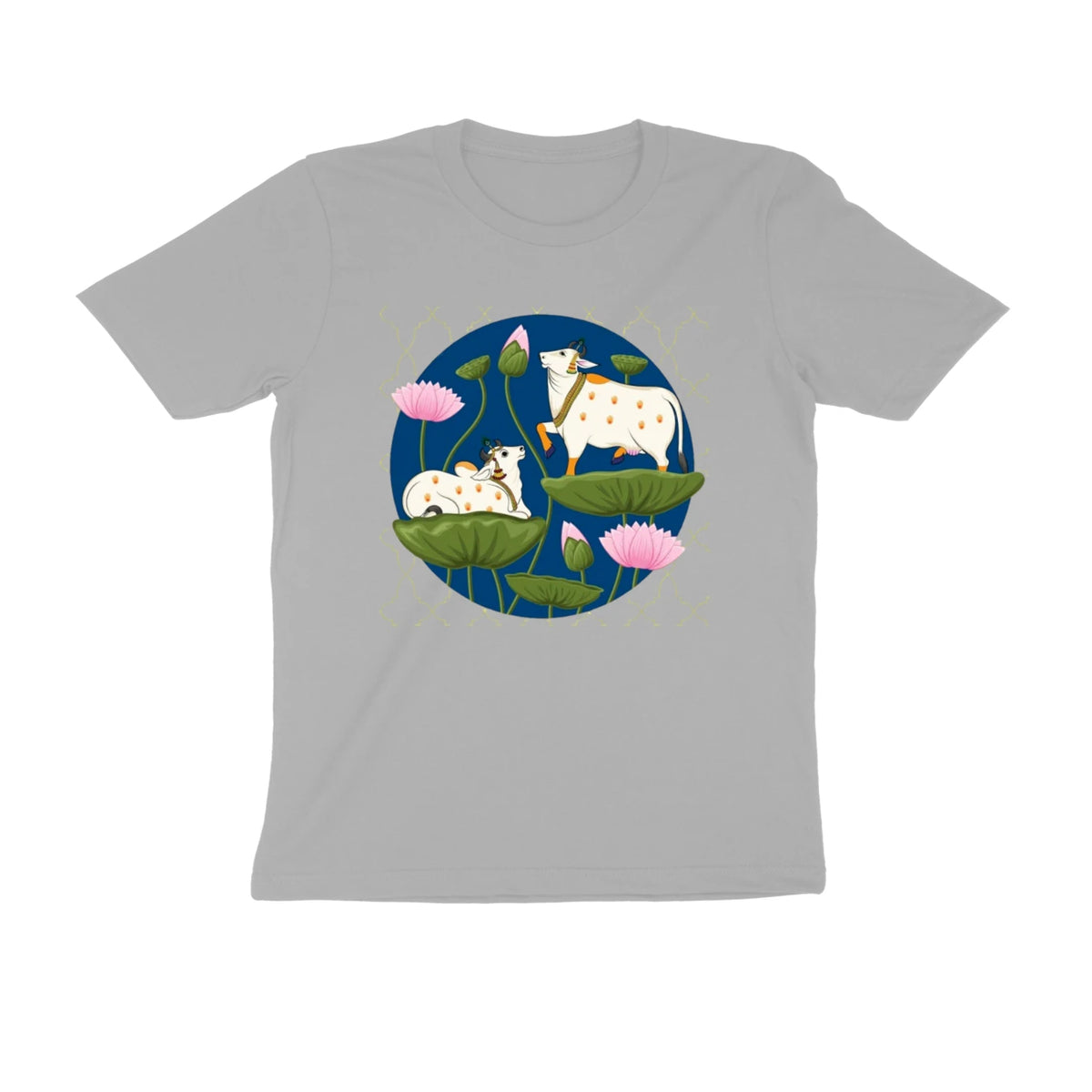 Pichwai Essence - Unisex Tee - Melange Grey