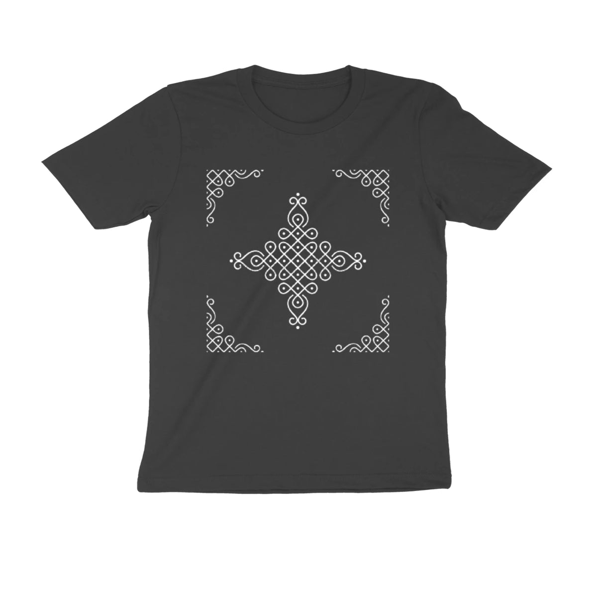 Kolam Kaleidoscope - Unisex T-shirt - Black